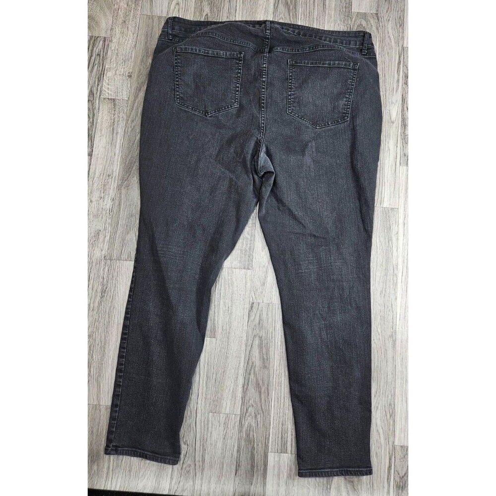 Old Navy Womens Plus Size 20 Pockets Super Skinny Black Grey Denim Jeans‎